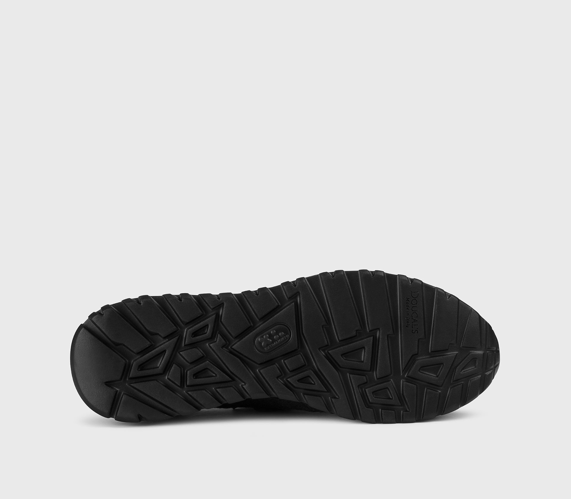 Dark brown dual material sneaker