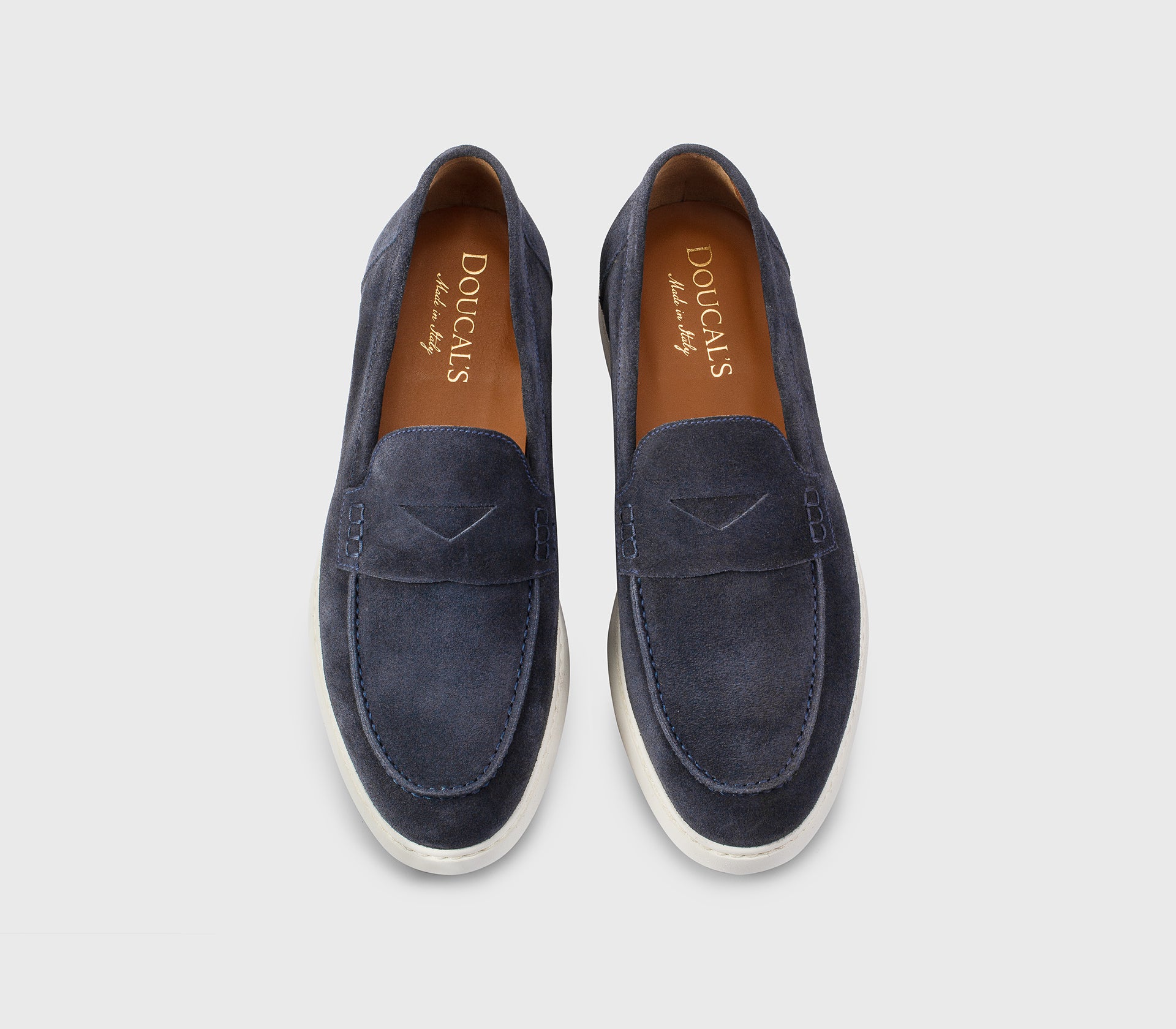 DU3275EDWIUY106PB15 - Mocassino in suede blu