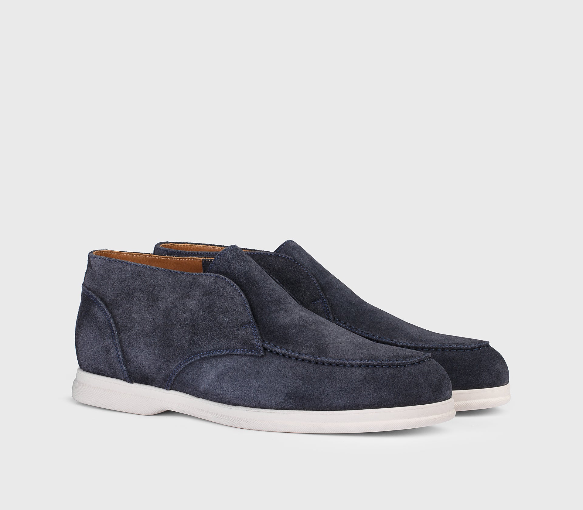 DU3278ARTHUF106IB15 - Mocassino chukka in suede blu