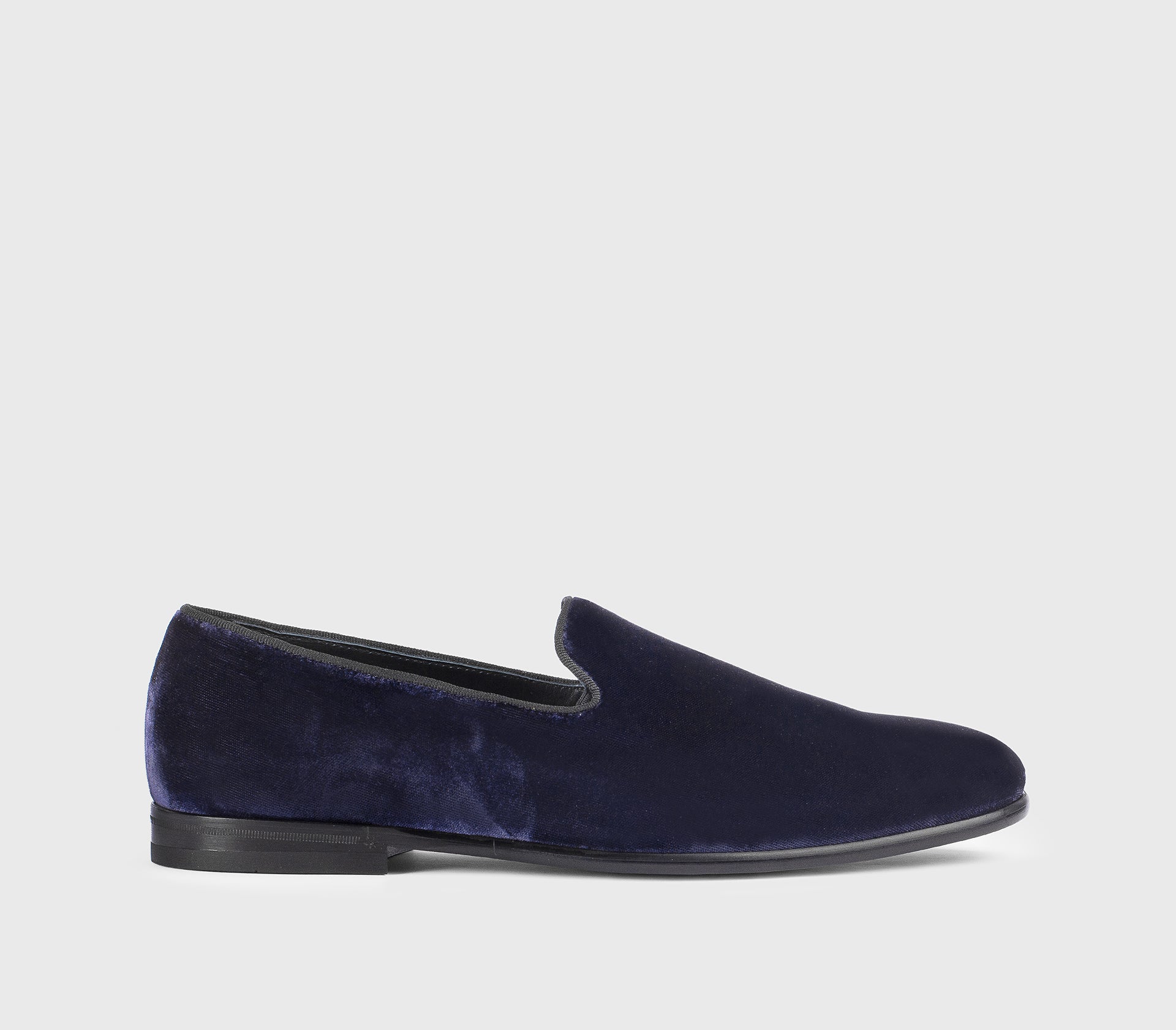 DU3304CARPUF034NB00 - Mocassino in velluto blu