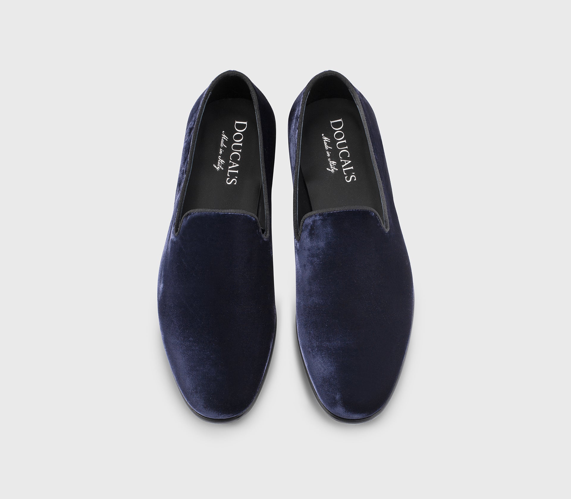 DU3304CARPUF034NB00 - Mocassino in velluto blu