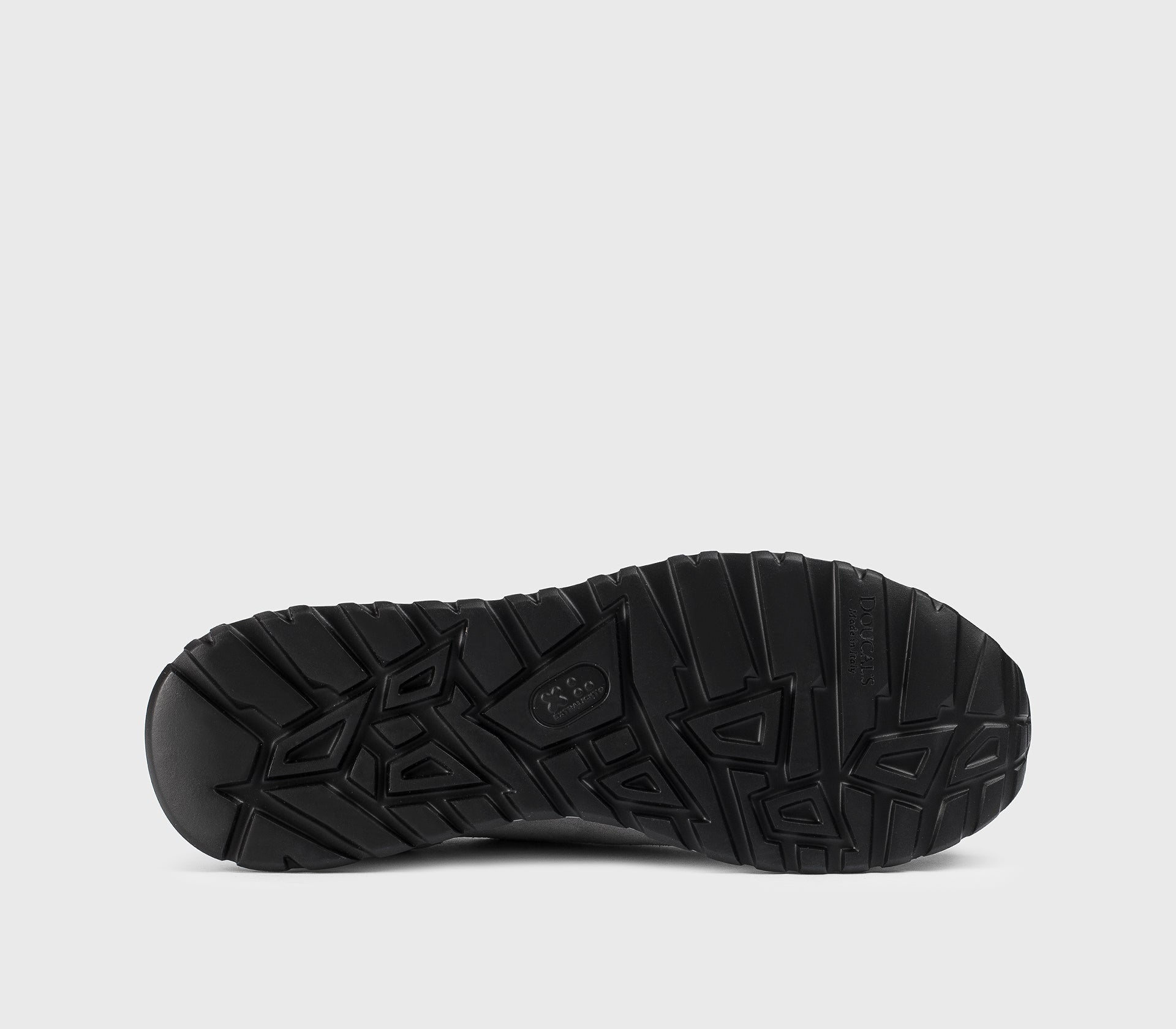 Sneaker in “iron” grey technical fabric and suede