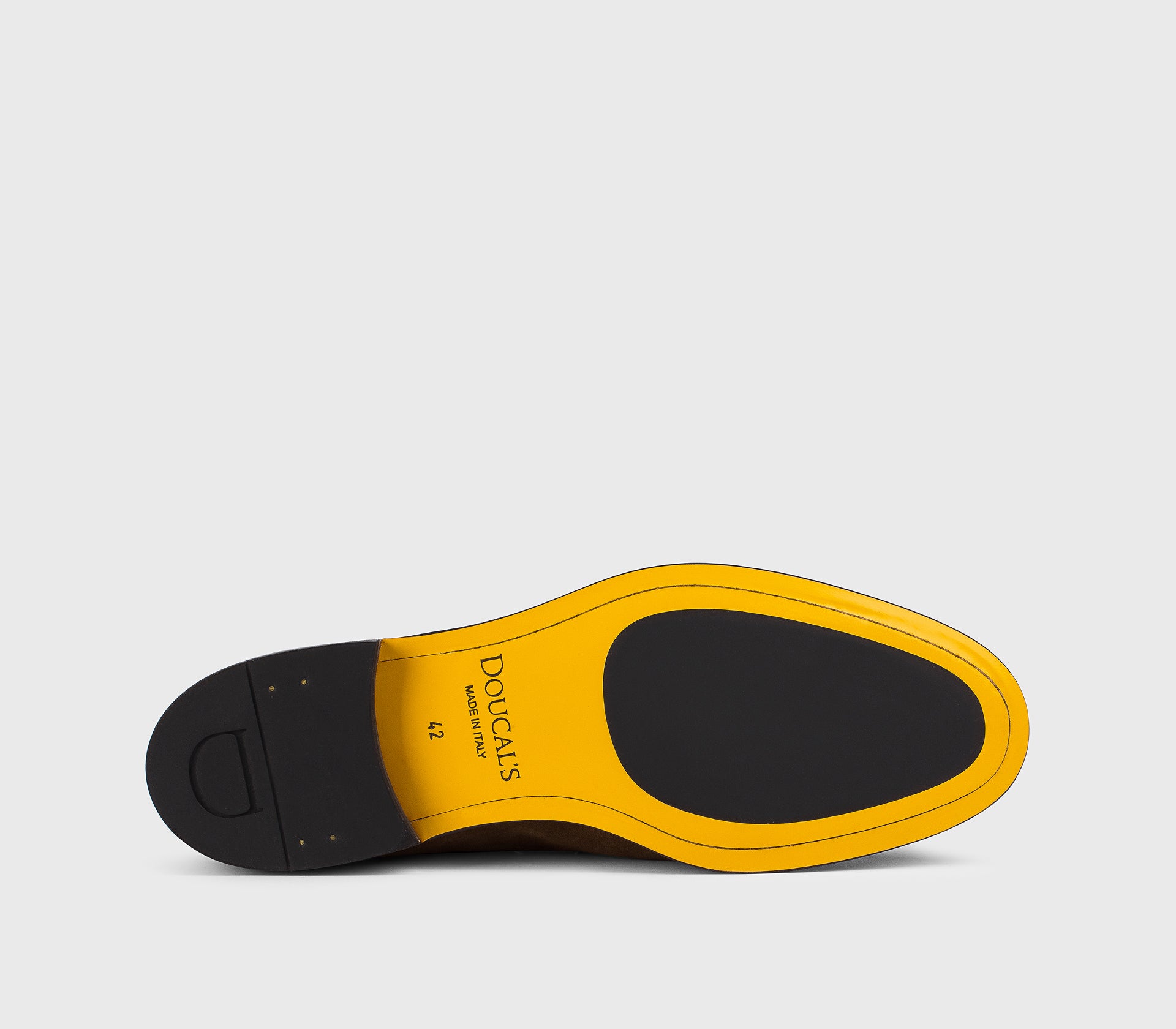 DU3339ORVNPY729TM01 - Mocassino con nappine in suede marrone "snuff"