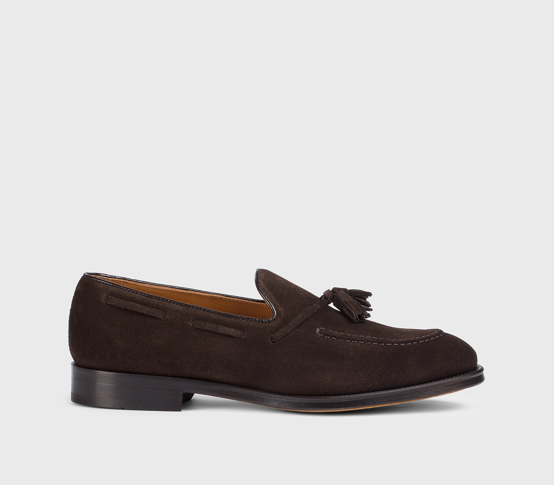 Mocassino con nappine da uomo in suede | marrone - Doucal's