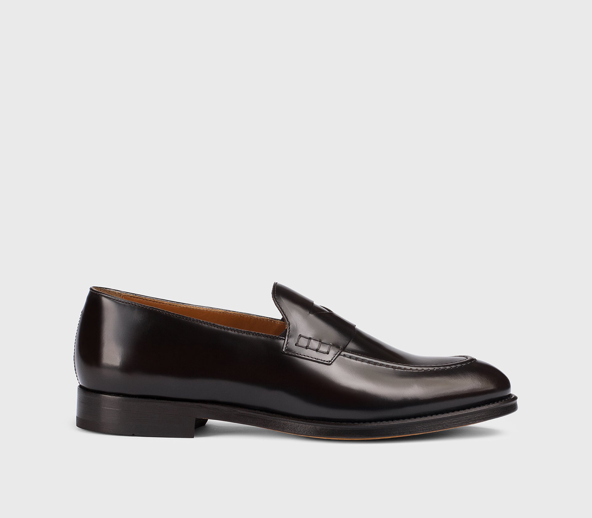 Mocassino penny da uomo in pelle | ebano Doucal's