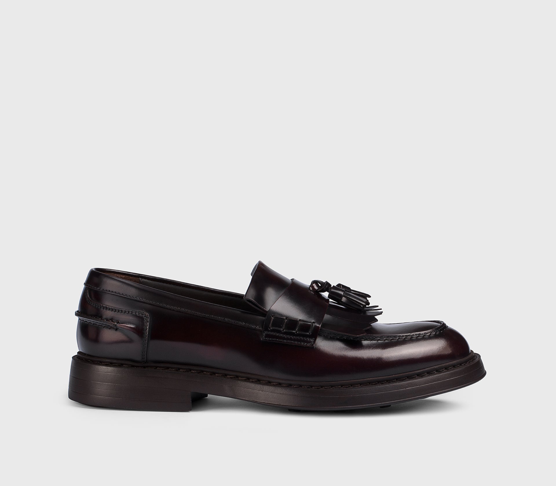 Mocassino da uomo in pelle | burgundy - Doucal's