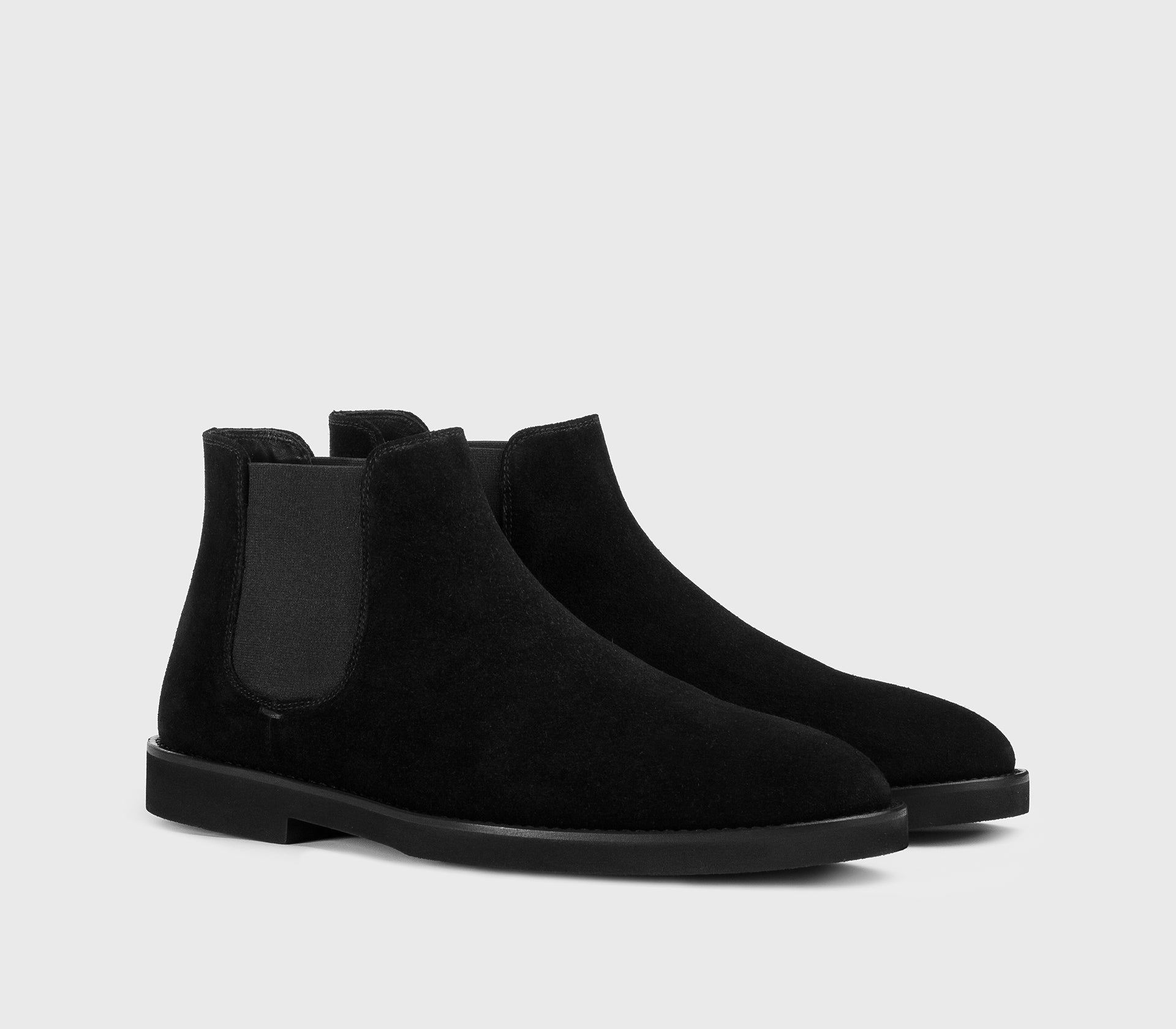 Black suede ankle boot