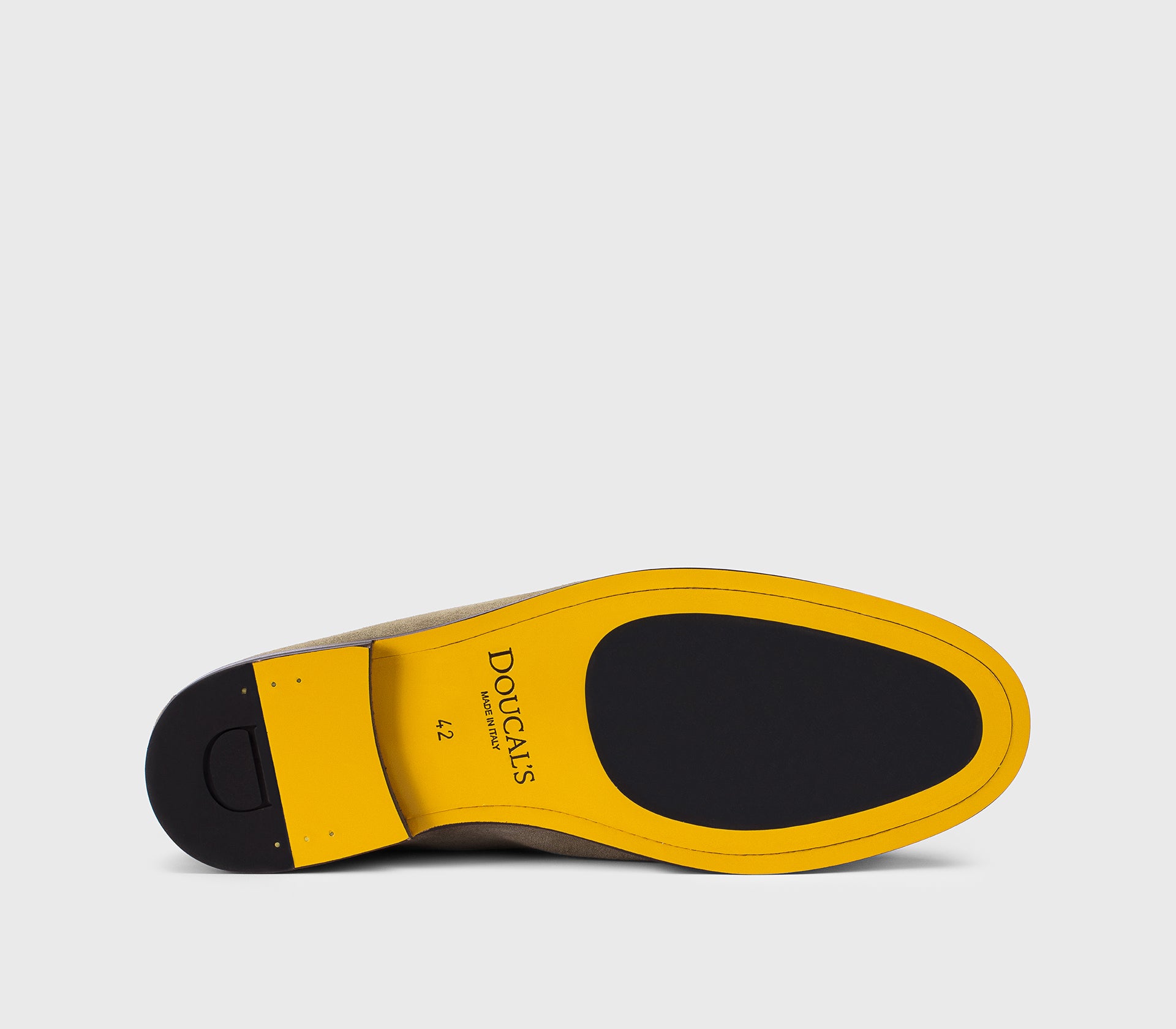Camel-coloured suede “Mario 50” loafer
