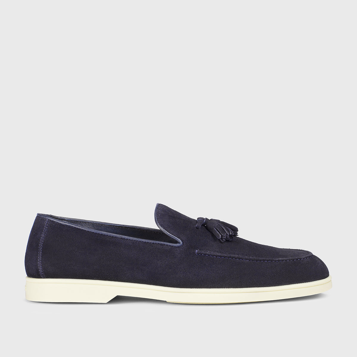 Calvin Klein Men\'s Blue Suede Tassel Loafers Buy Calvin Klein Men Blue Metallic Vamp Strap Suede Leather  main image 2