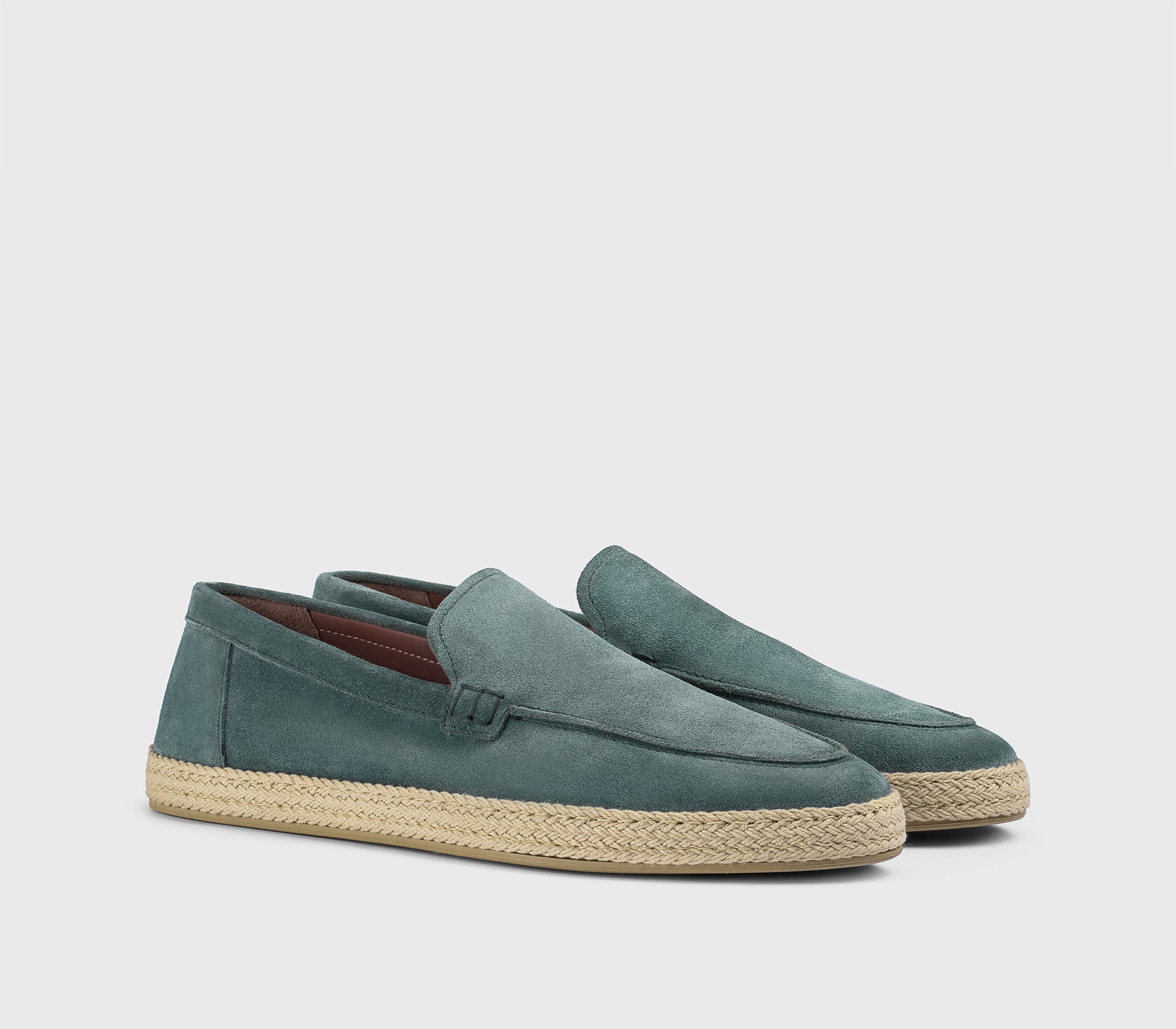 “Horizon” blue suede espadrilles