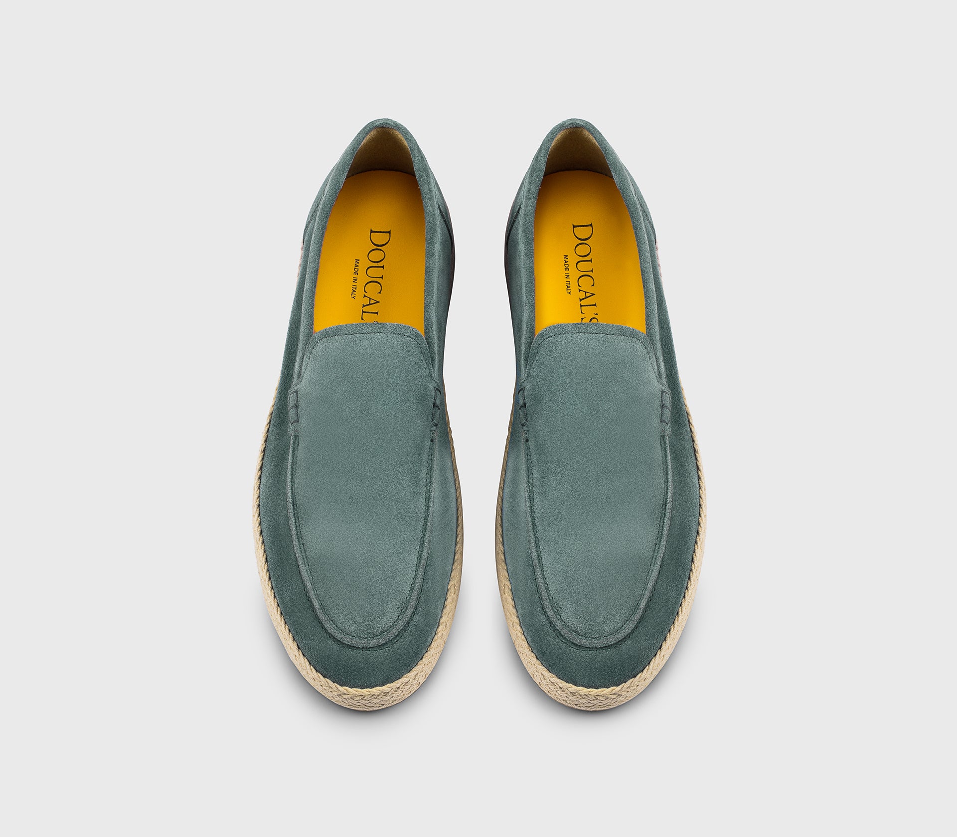 “Horizon” blue suede espadrilles