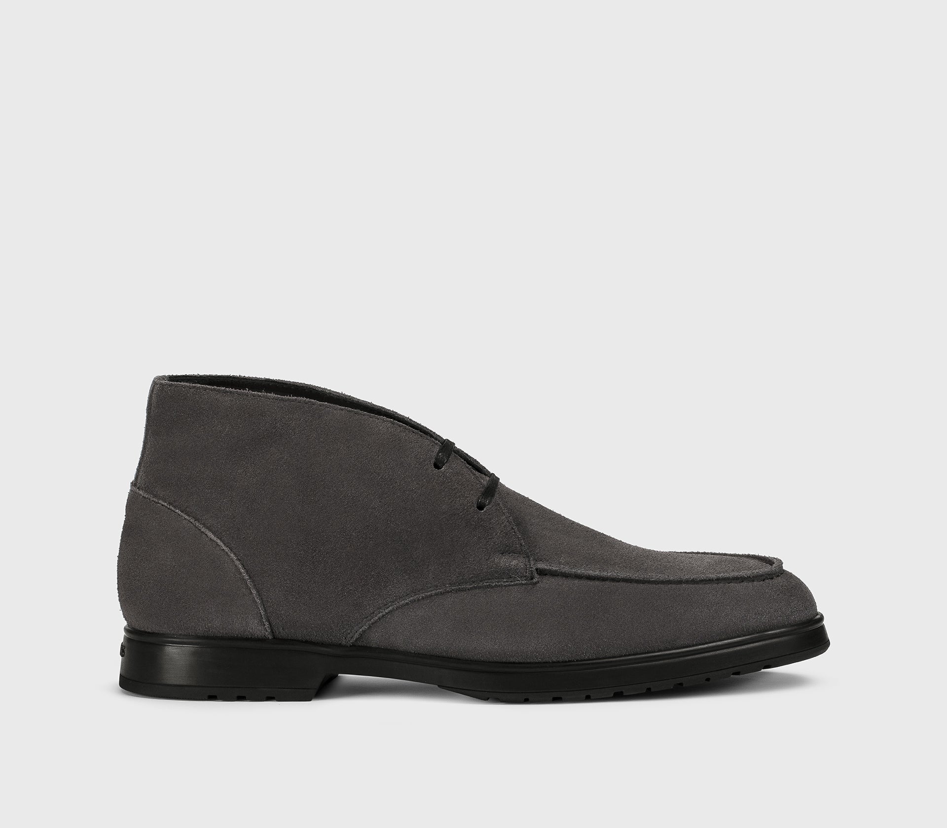 Charcoal suede lace-up desert boot