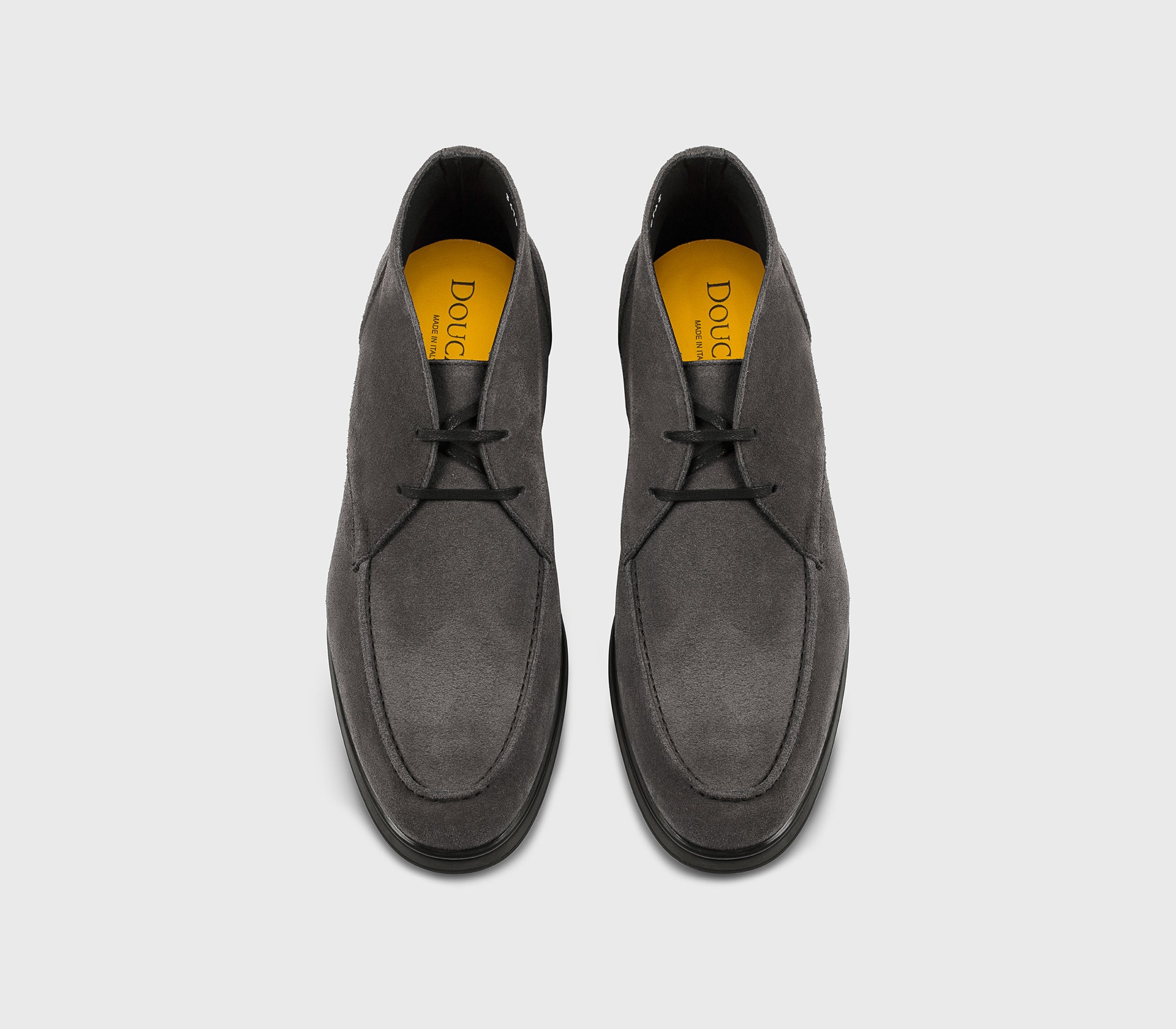 Charcoal suede lace-up desert boot