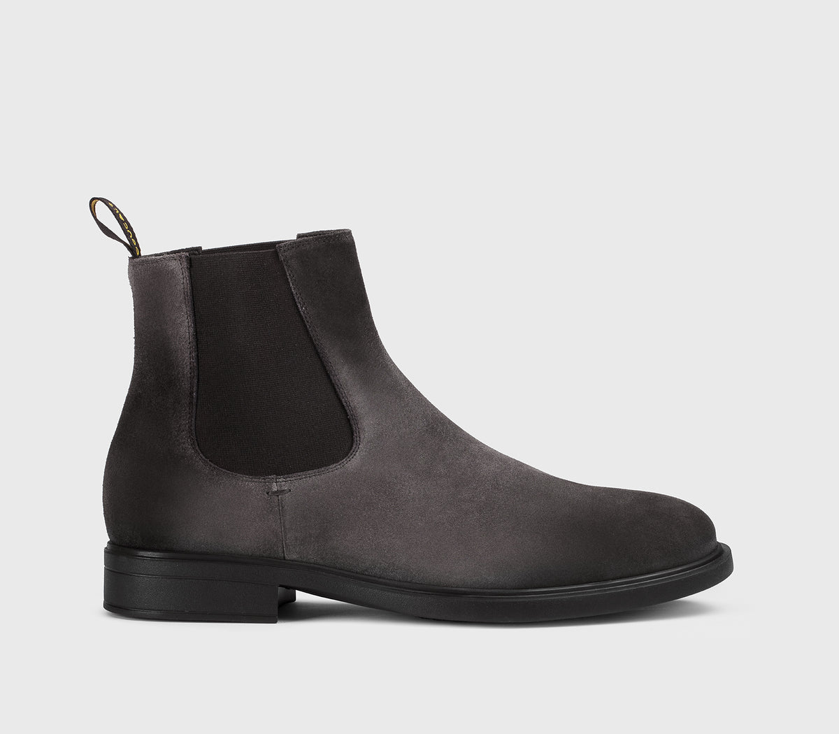 Stiefeletten aus anthrazitfarbenem Veloursleder