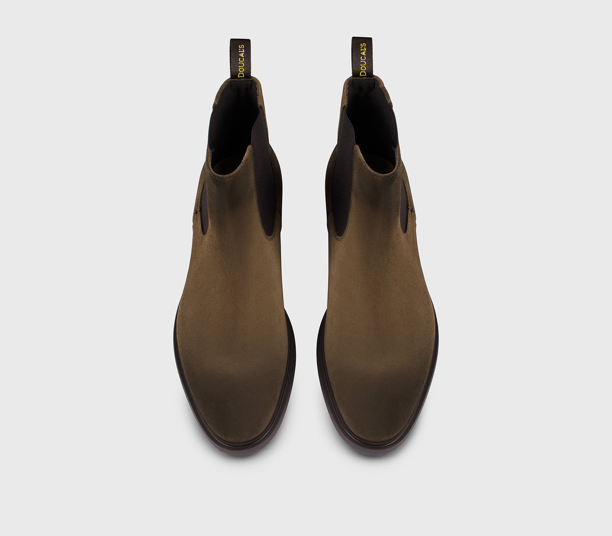 Havana-coloured suede ankle boot
