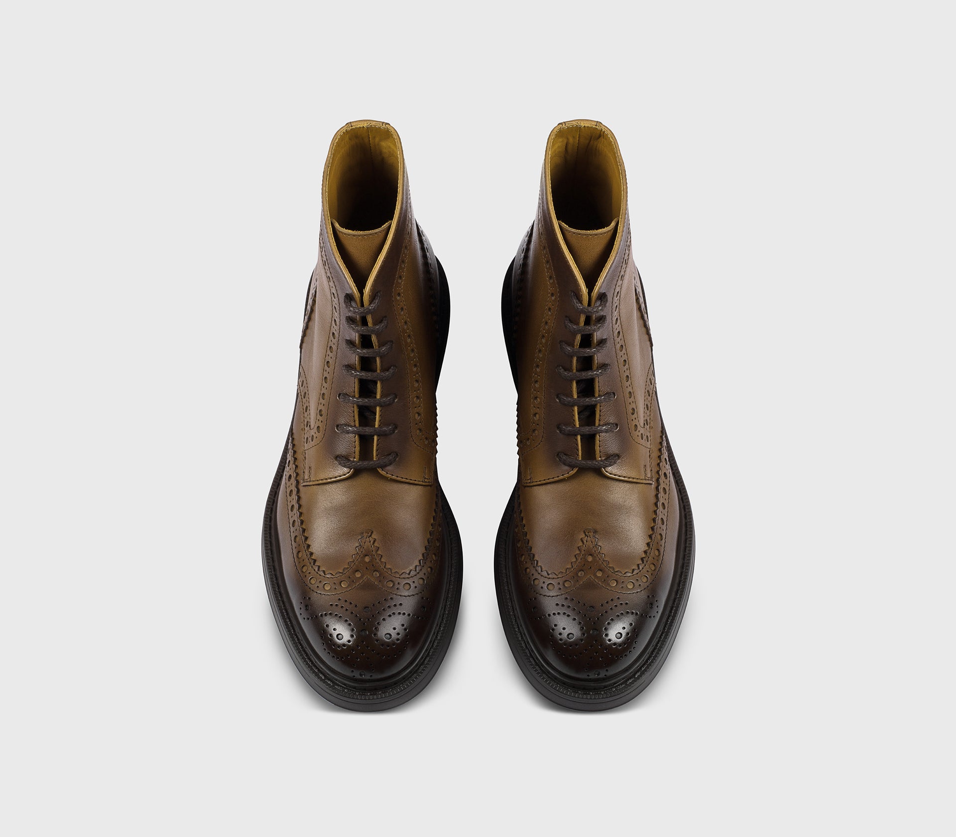 DU3502HENRUF188TM04 - Stivaletto coda di rondine in pelle marrone