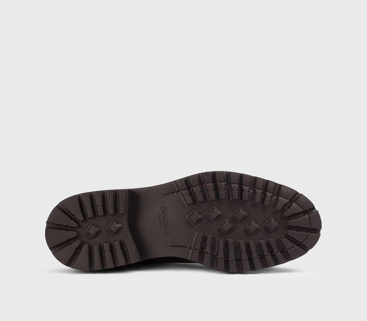 Chaussure à lacets à deux œillets en velours acajou