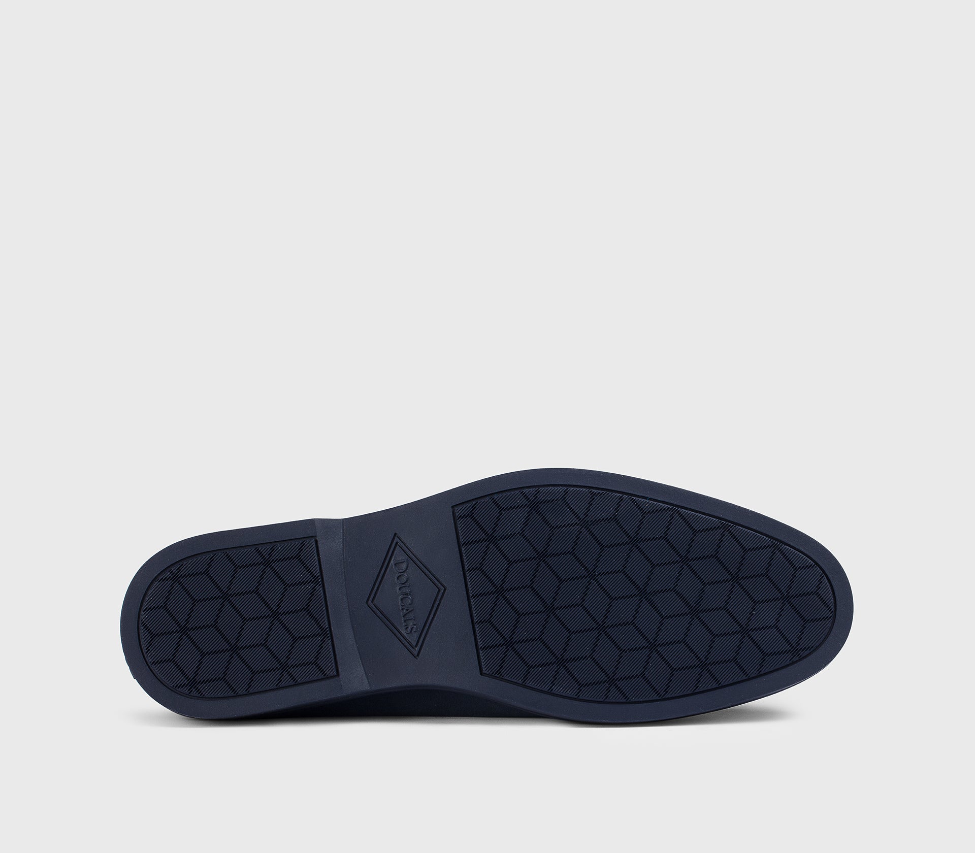 Zwei-Loch-Schnürschuh aus blauem Veloursleder