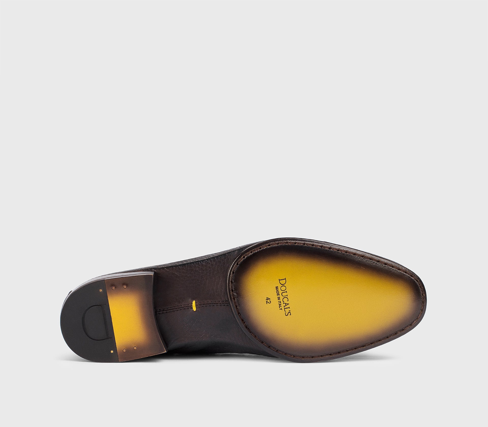 Лоферы из оленьей кожи в темно-коричневом цвете