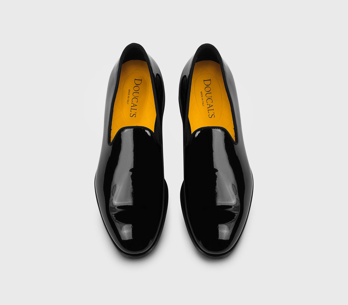 Schwarzer Lack-Mokassin