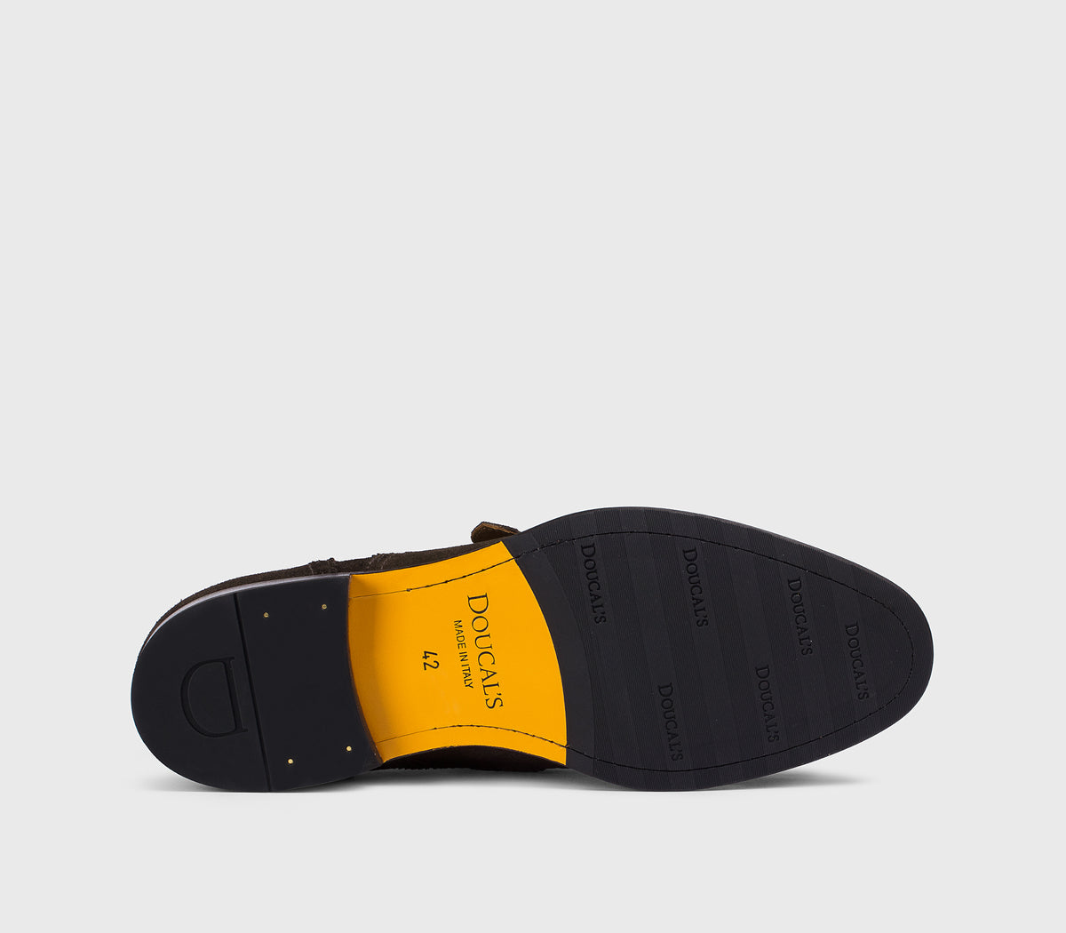 DU3536ORVXUF009TM23 - Mono fibbia con frangia in suede marrone "terre"