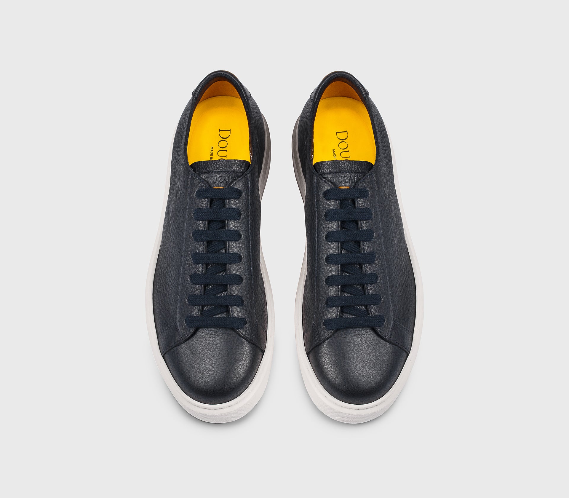 DU3539ALEXUY225EB32 - Sneaker in pelle bottalata blu