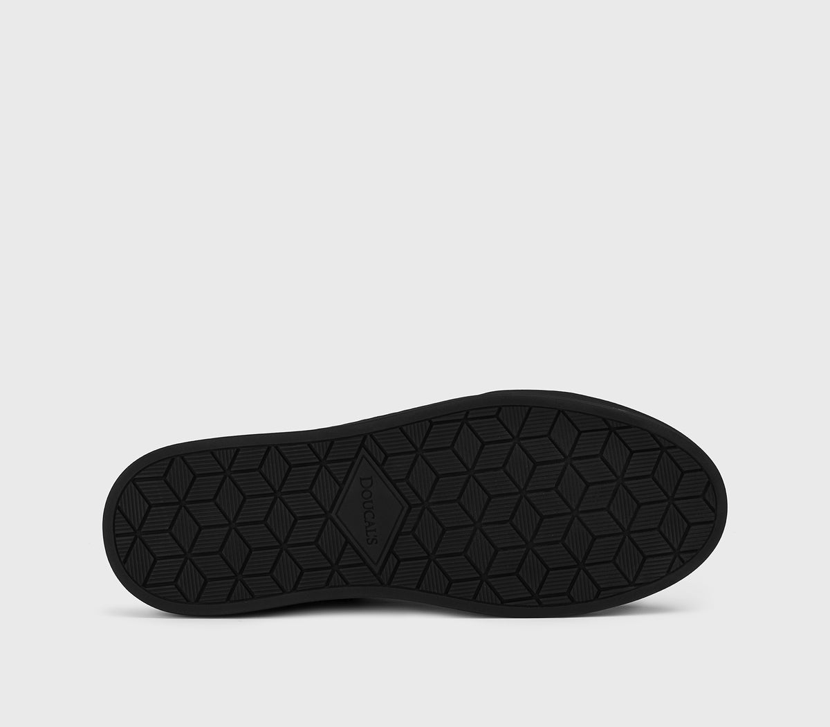 Sneaker aus schwarzem Walkleder mit Velourslederelement