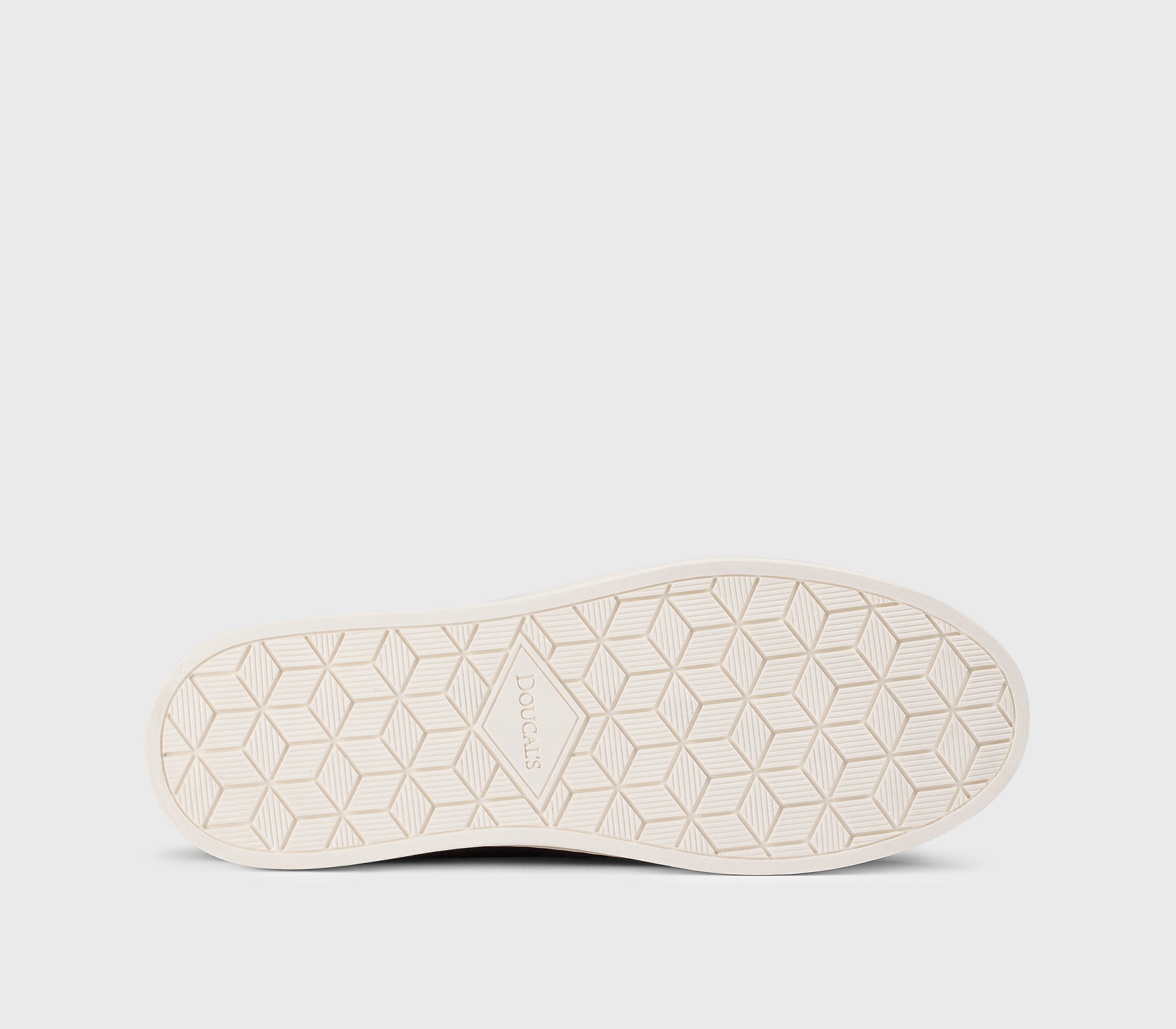 Blue suede slip-on loafer with vamp