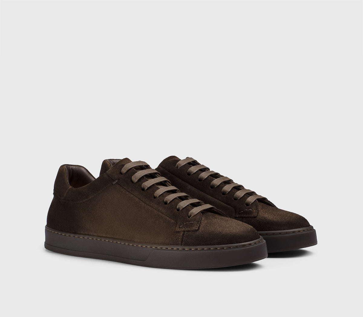 Sneaker aus Veloursleder im Farbton „Creta“