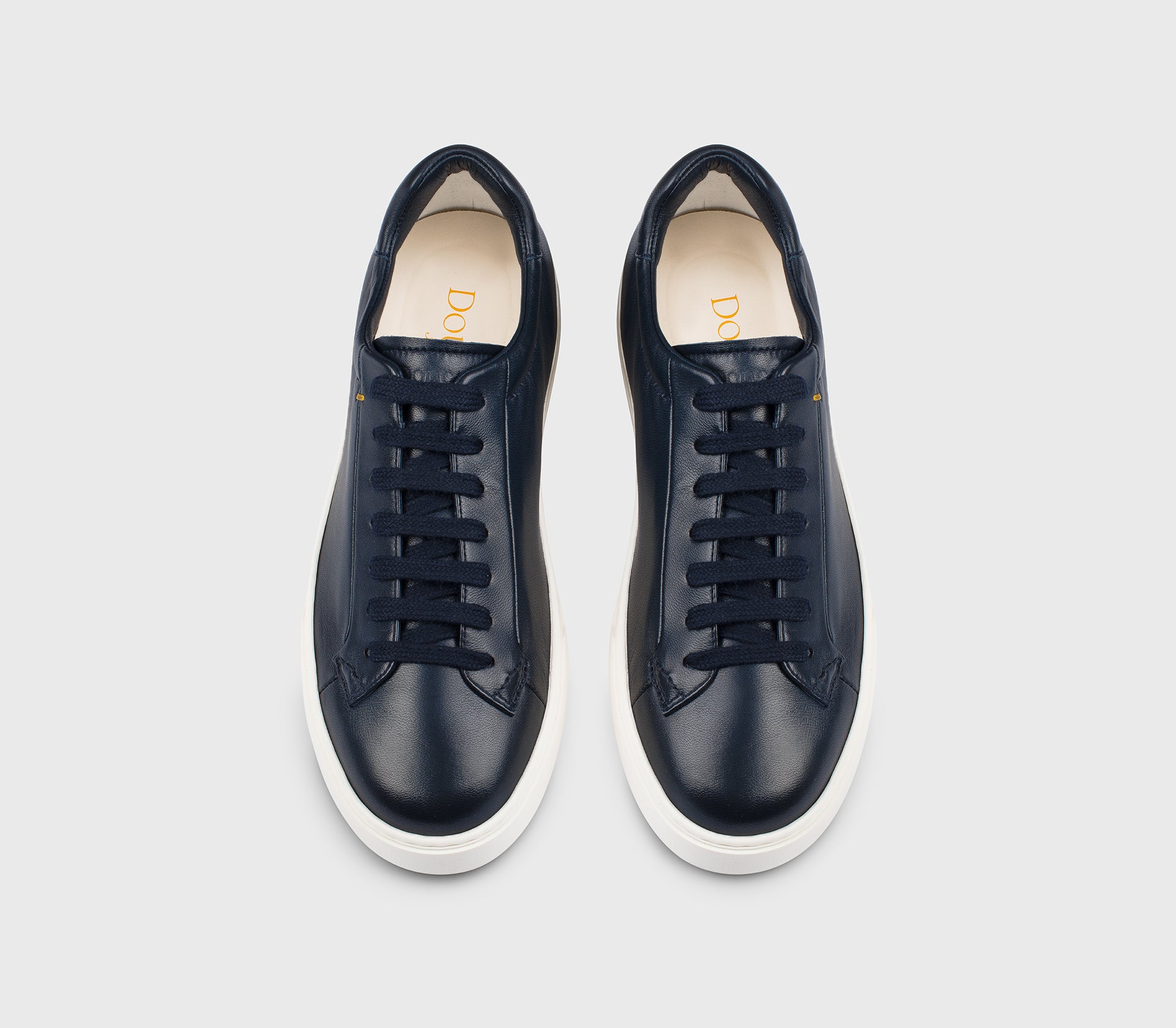 Blue leather sneaker