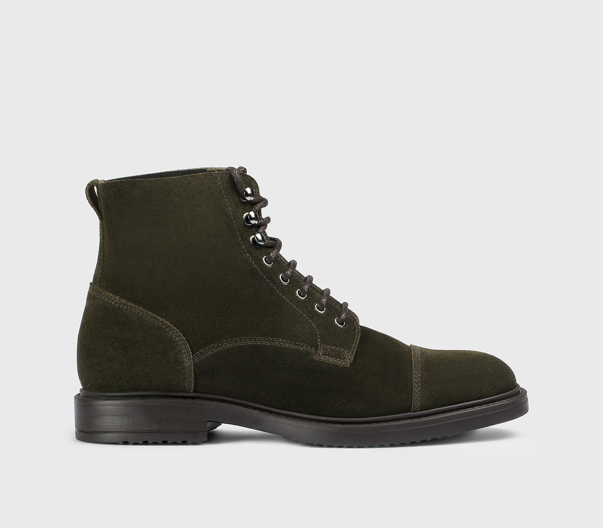 DU3569RALPUZ286TV23 - Scarponcino stringato in suede muschio