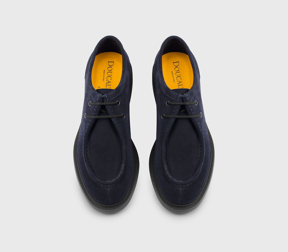 DU3570RALPUZ286NB00 - Stringata a due fori in suede blu