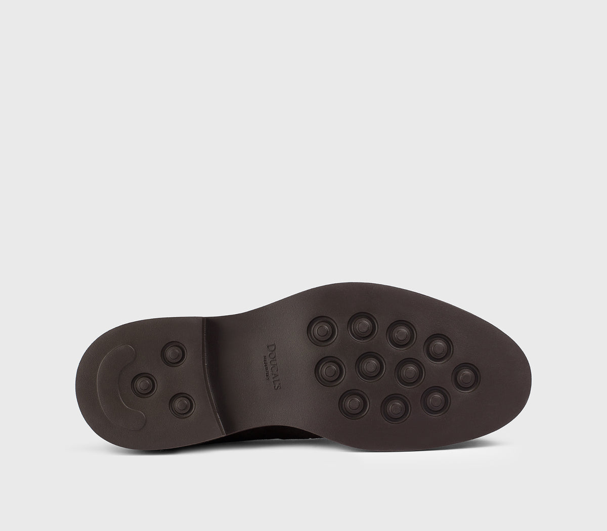 DU3582GENOUF009TM23 - Mocassino con nappine in suede marrone "terre"