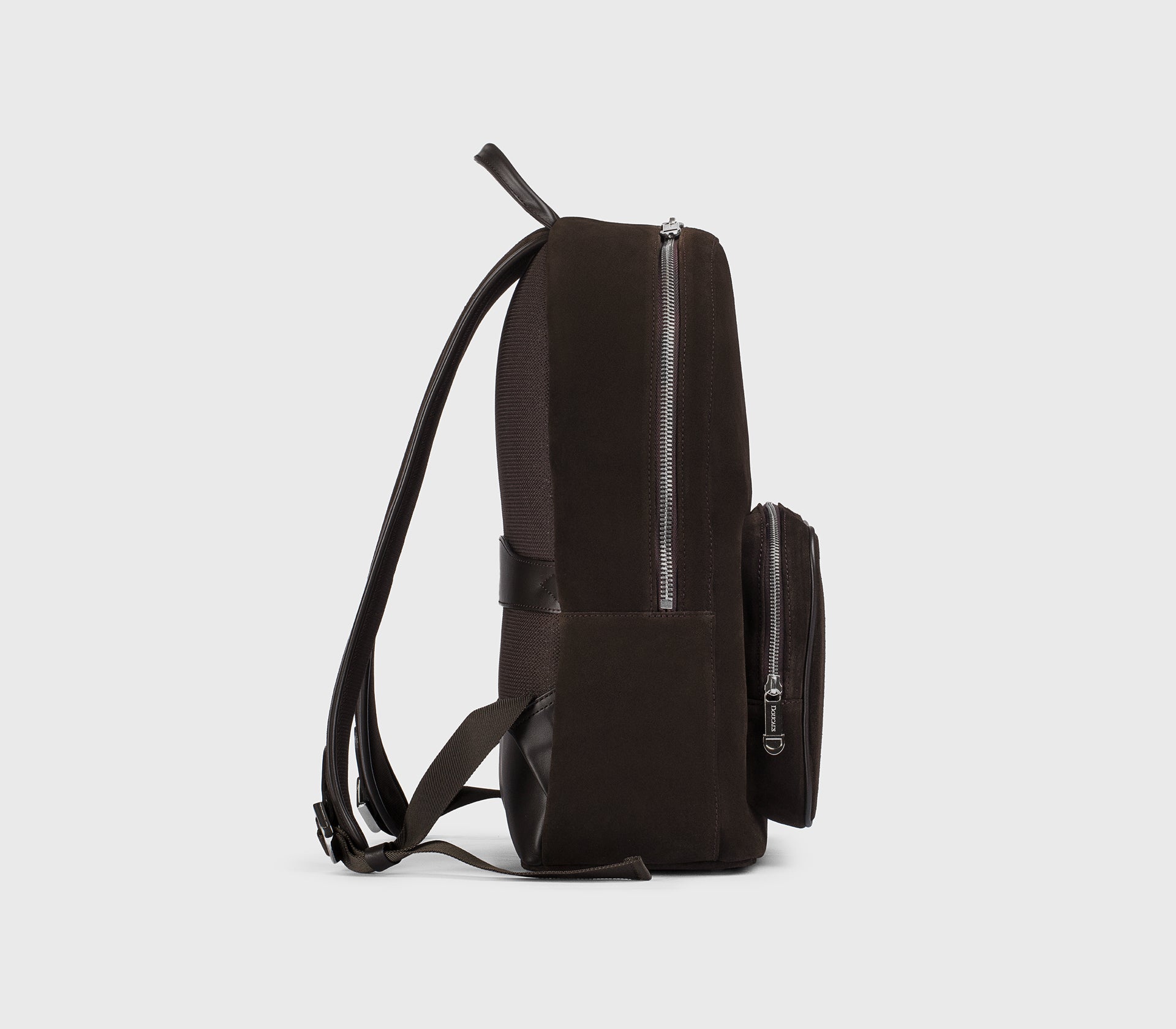 Zaino in pelle e suede marrone "terre"