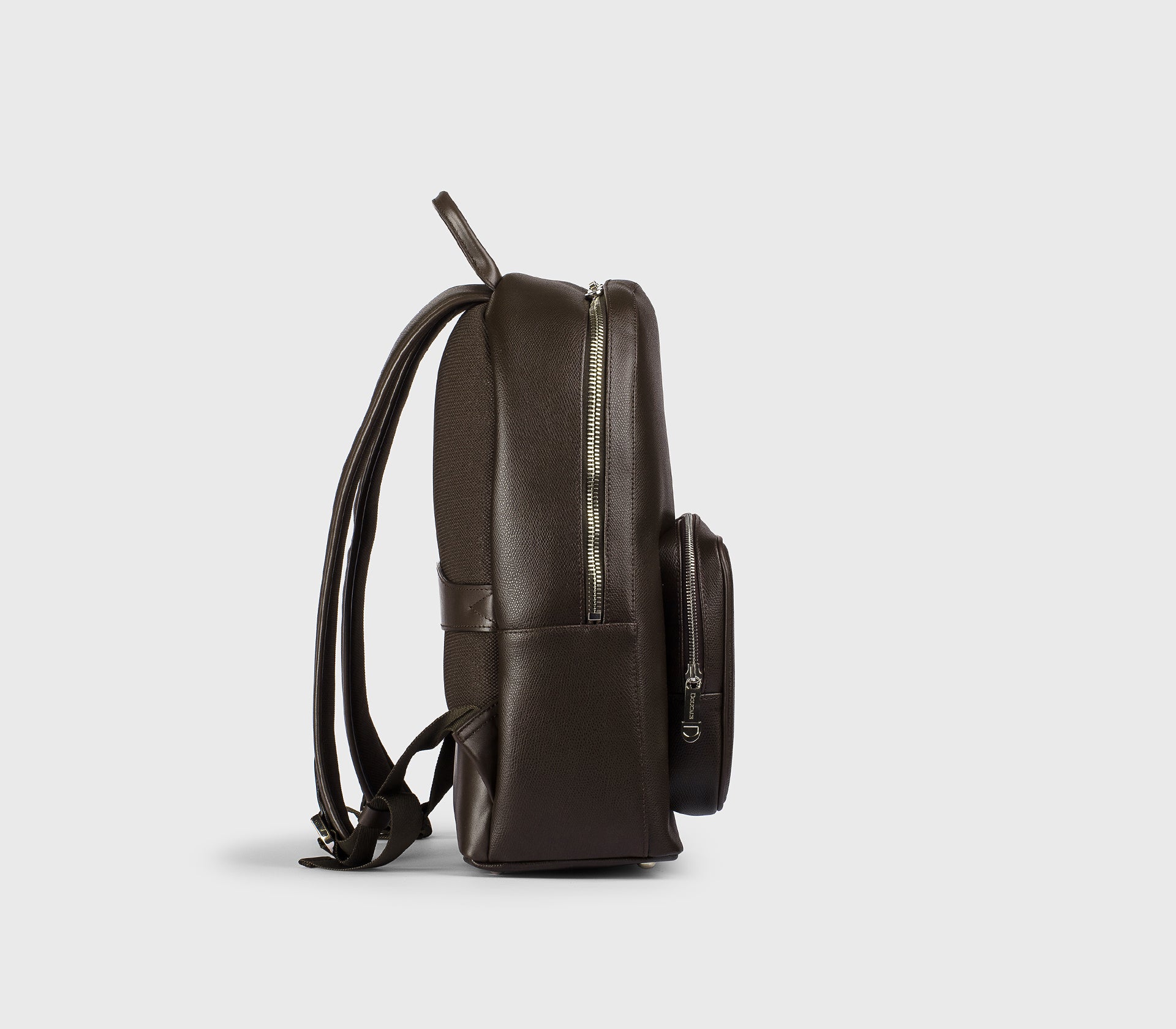 Sac à dos en cuir Palmellato brun foncé