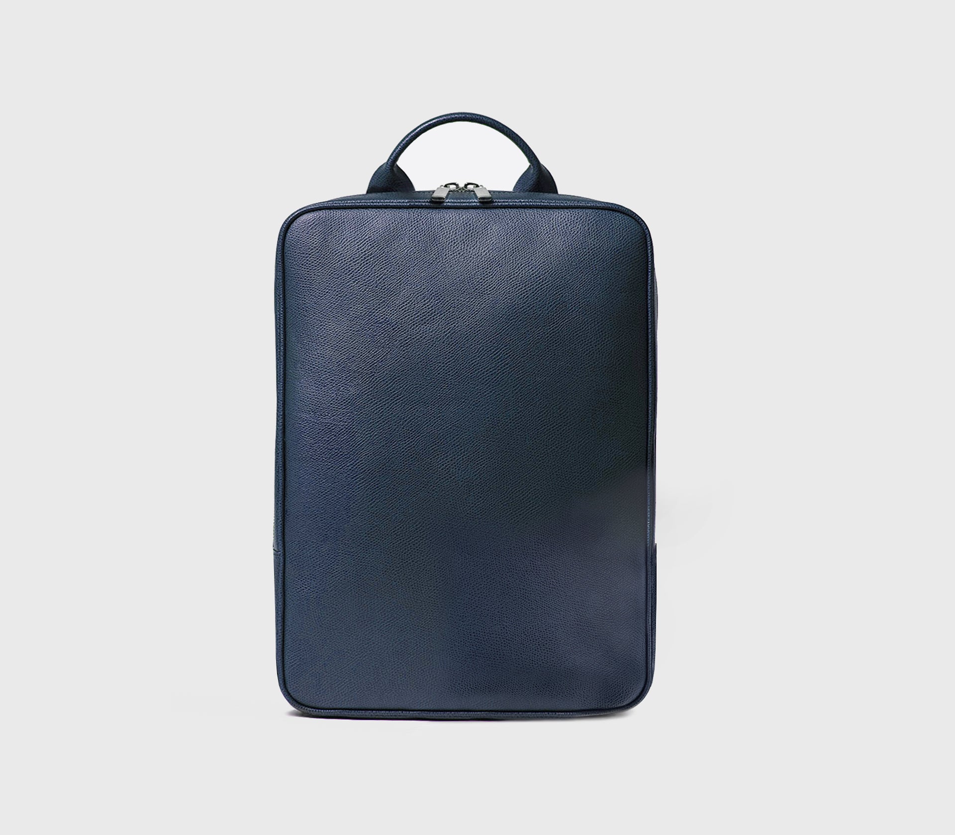 Navy Palmellato leather “Catch” backpack