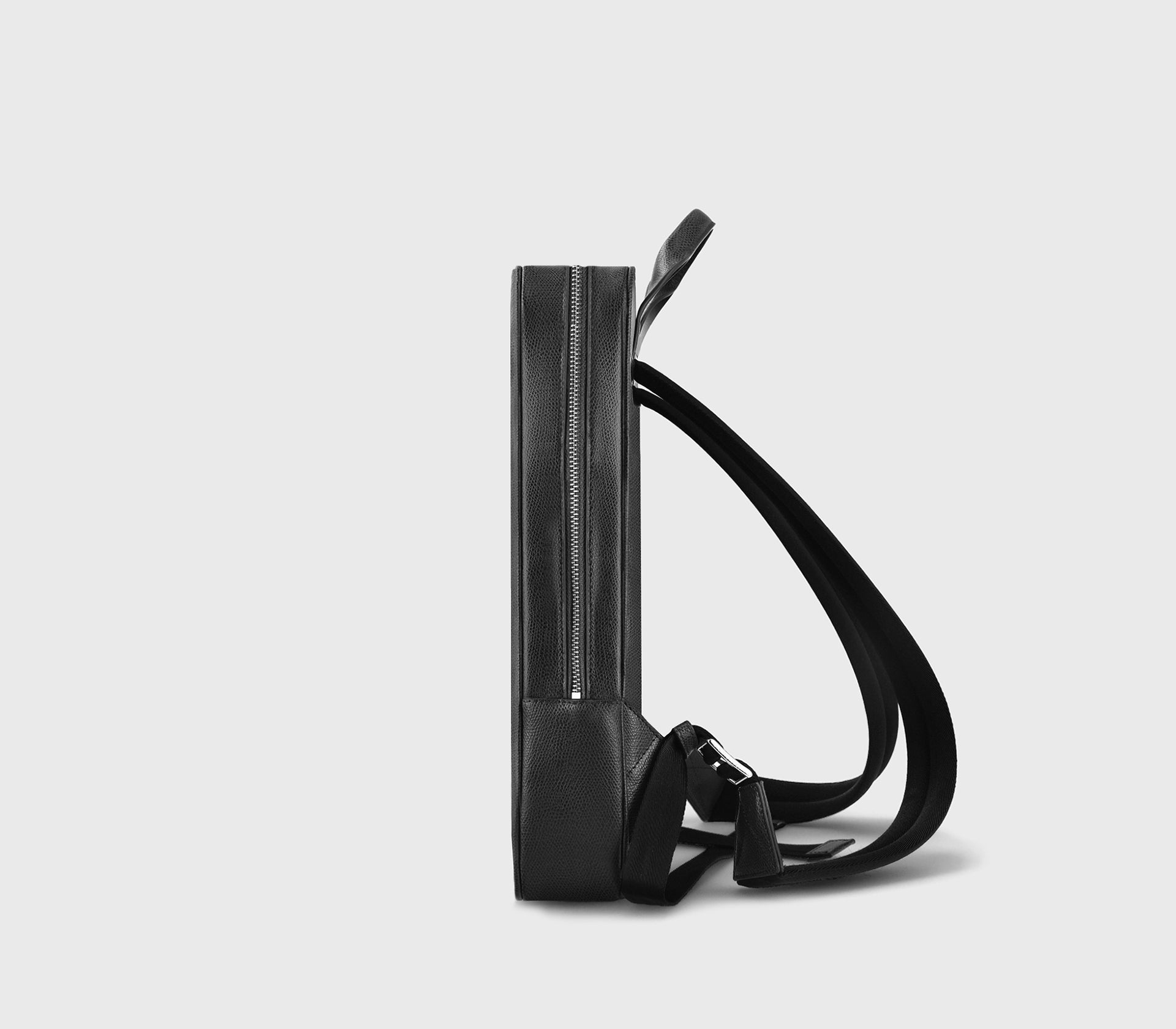 Black Palmellato leather “Catch” backpack