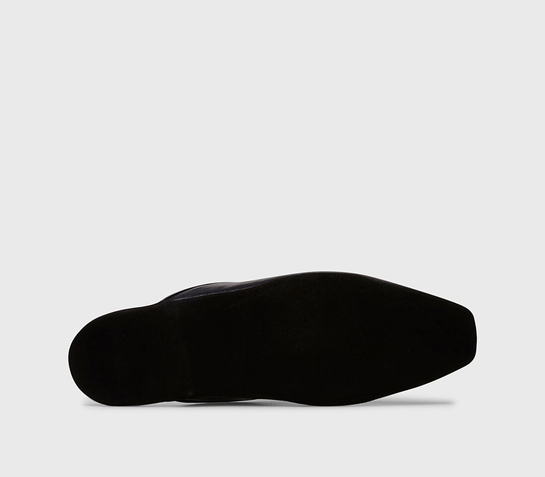 Pantofola da camera in pelle | nero - Doucal's