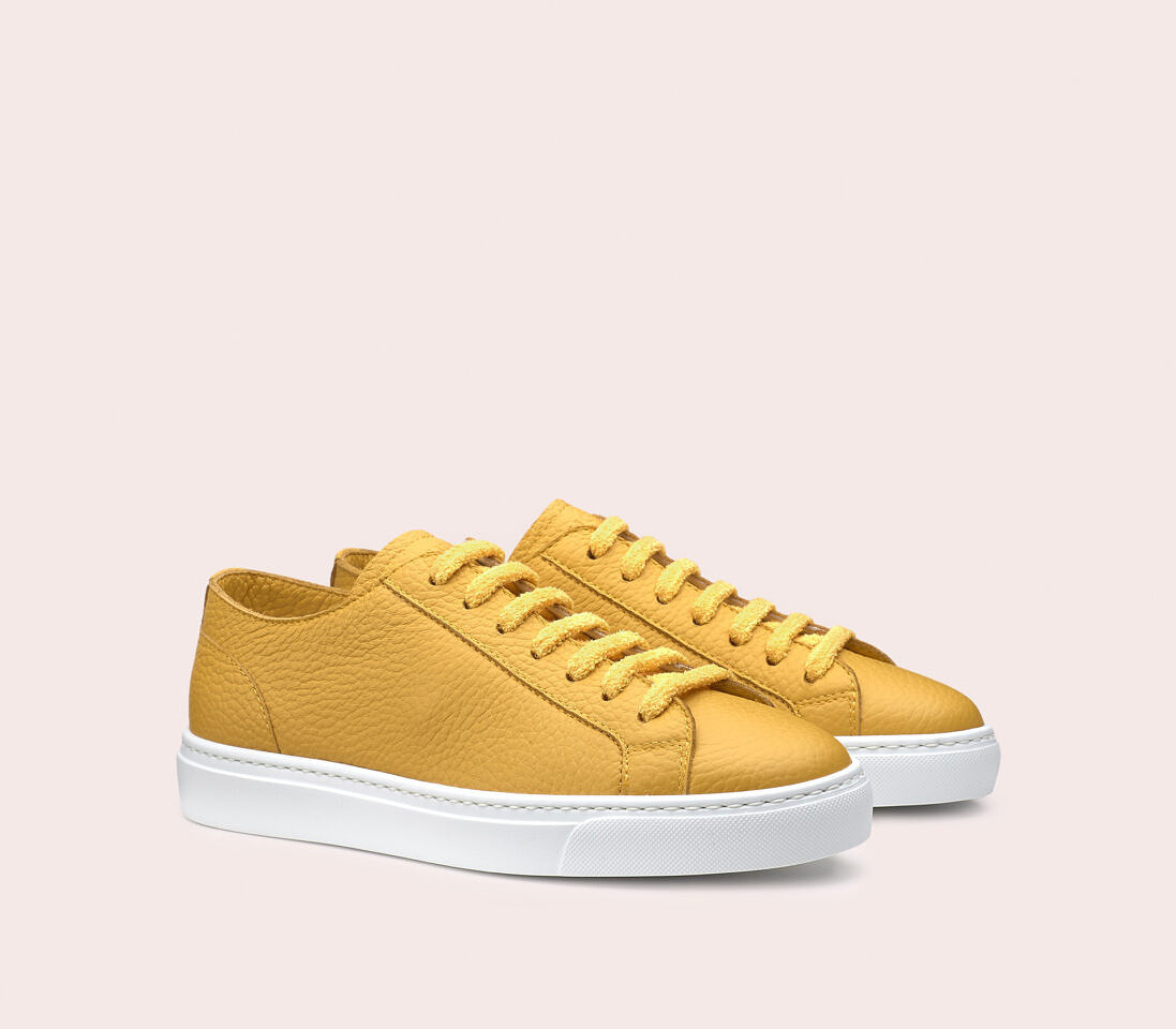 Sneakers da donna in pelle | giallo - Doucal's