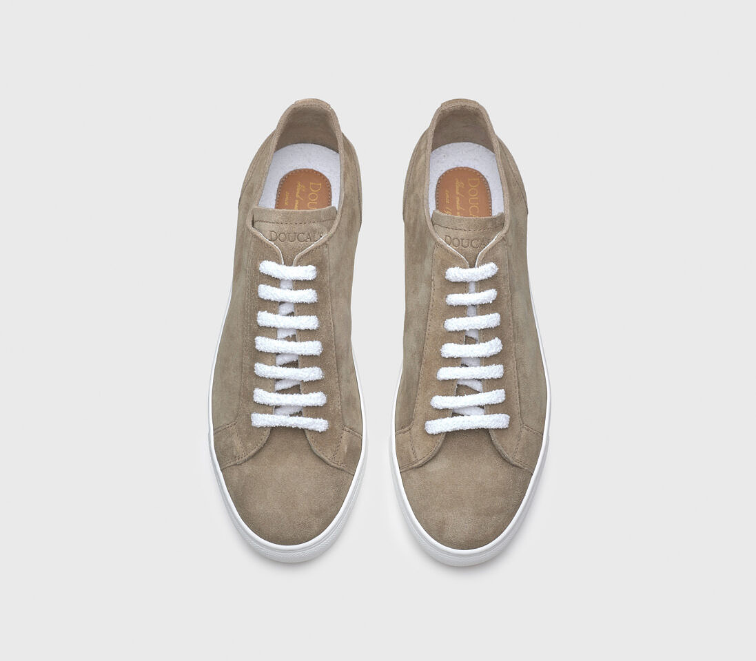 Sneakers da uomo in suede | taupe - Doucal's