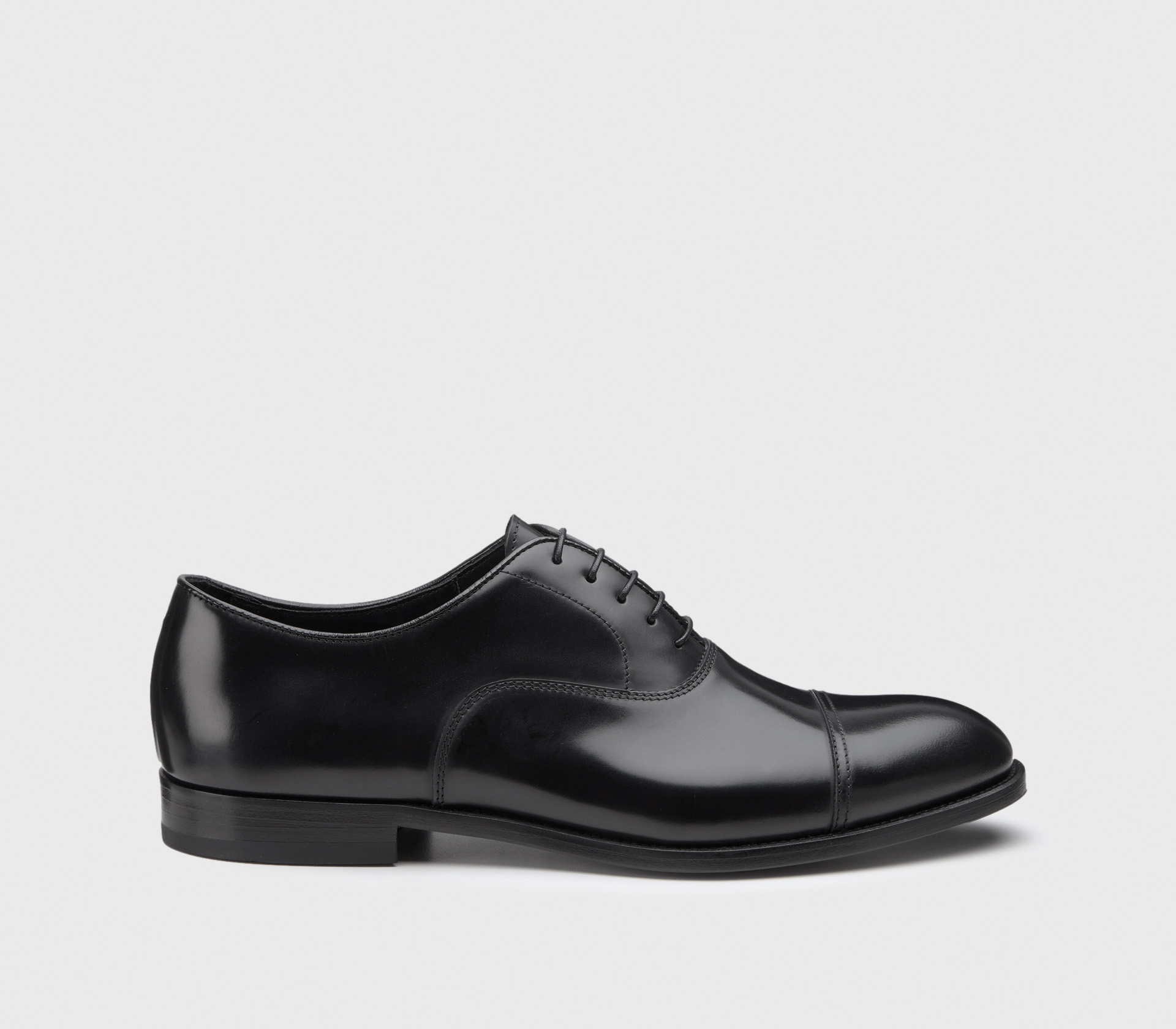 Men's leather lace-up shoes | black - Doucal's | Doucal's