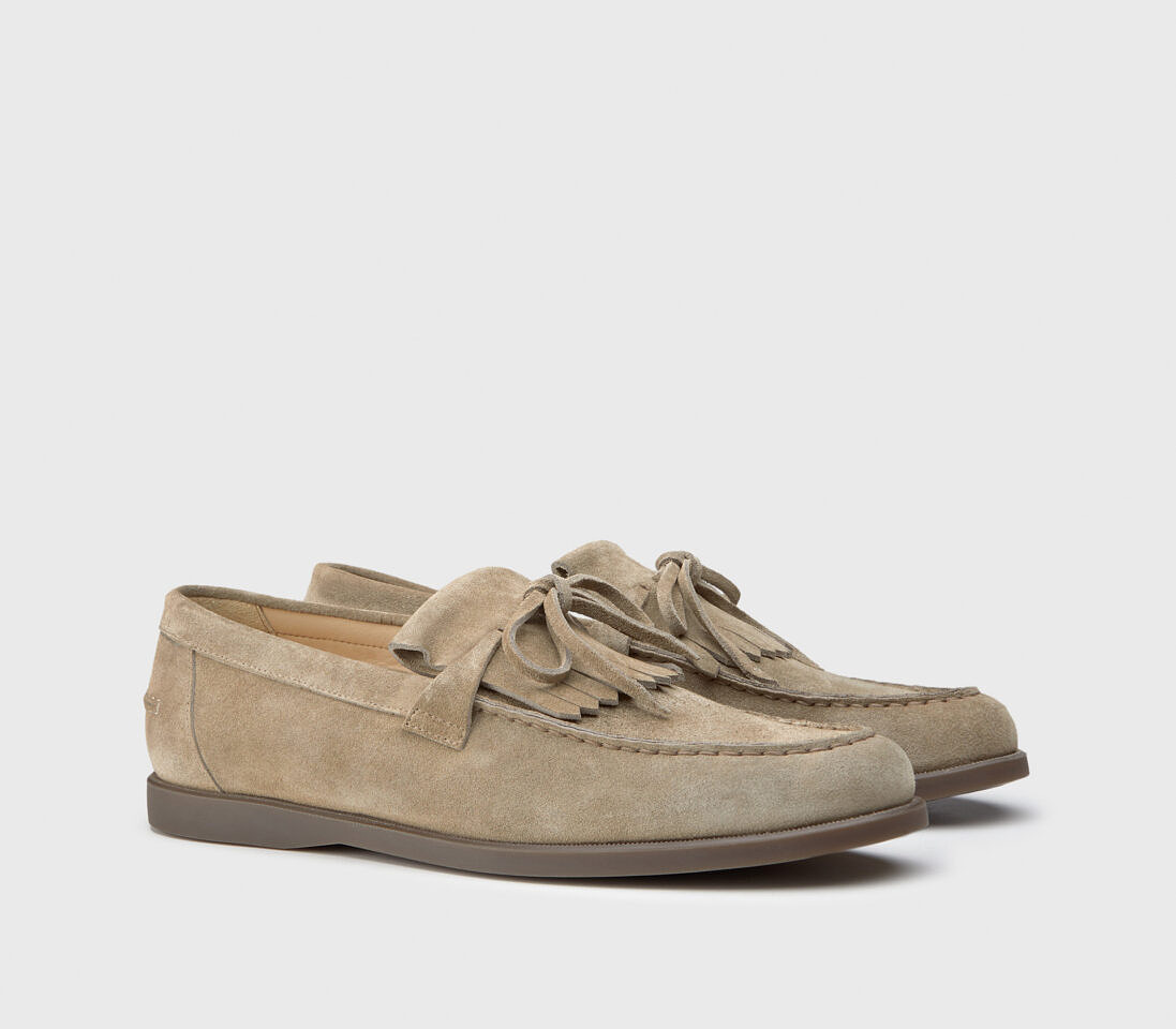 Mocassini barca in suede | taupe - Doucal's