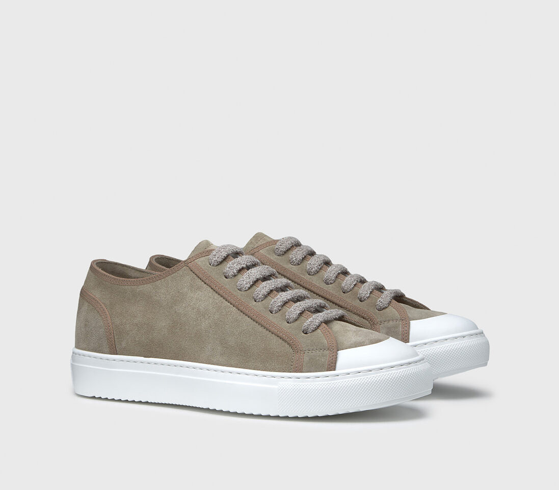 Sneakers da uomo in suede e tessuto| grigio - Doucal's